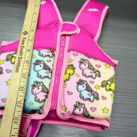 Cabana Sports Child's Trainer Swim Vest Size Small Age 3-4 w/Zippered Front - Picture 7 of 12